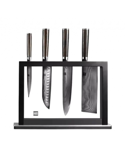 HuoHou of 5 Damascus Knife Sets цена